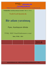 Bir adam yaratmaq