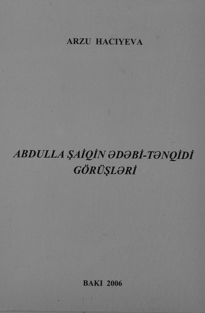 Abdulla ?aiqin ?d?bi-t?nqidi g�r�?l?ri