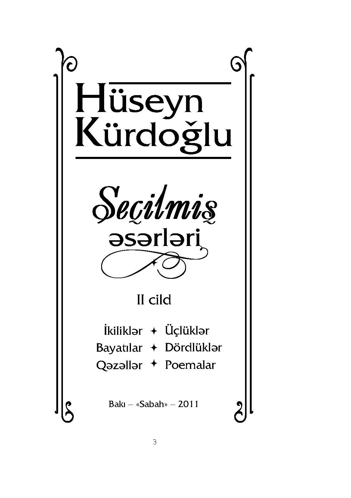 Se�ilmi? ?s?rl?ri: II cild